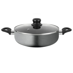 Fantuzzi - Olla Arrocera De Aluminio 4.5L 24 Cm Con Antiadherente Gourmet Gris