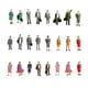 thumbnail image 3 of 24 Piezas De Figuras De Personas De Pie De Tren Modelo Pintado Escala HO (1 A 87) P87-12, 3 of 3