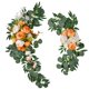 thumbnail image 2 of Granja Flores Artificiales Arco Decoración Colgante Para Dormitorio Ceremonia Vacaciones Naranja, 2 of 5