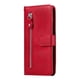 thumbnail image 5 of Funda con Cremallera para Motorola Moto E15, Carcasa Cartera de Cuero PU con Soporte y Tarjetero, 5 of 5