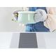 thumbnail image 5 of REGALWOVEN Juego de 6 Manteles Individuales Fácil de Limpiar para Decoración de Mesa de Comedor de Cocina Lavables Resistentes al Calor Manteles Individuales Limpiables Gris 18*12in, 5 of 7
