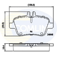 Pastillas Freno Para Auto Comline Cbp02209