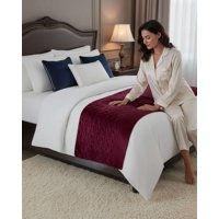 Mylhogar - Piecera De Cama Moderna Con Textura Ultra Suave