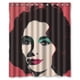 thumbnail image 1 of Cortina de ducha con ganchos para baño, diseño de Andy Warhol, Pop Art, Elizabeth Taylor, tamaño 60 x 72 pulgadas, 1 of 3