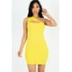 thumbnail image 1 of Vestido Mini Ajustado Con Abertura Frontal Y Un Hombro Acanalado, 1 of 5