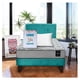 thumbnail image 1 of Combo Cama Cannon 1 1/2 Plaza Textil + Respaldo Tela Turquesa, 1 of 8