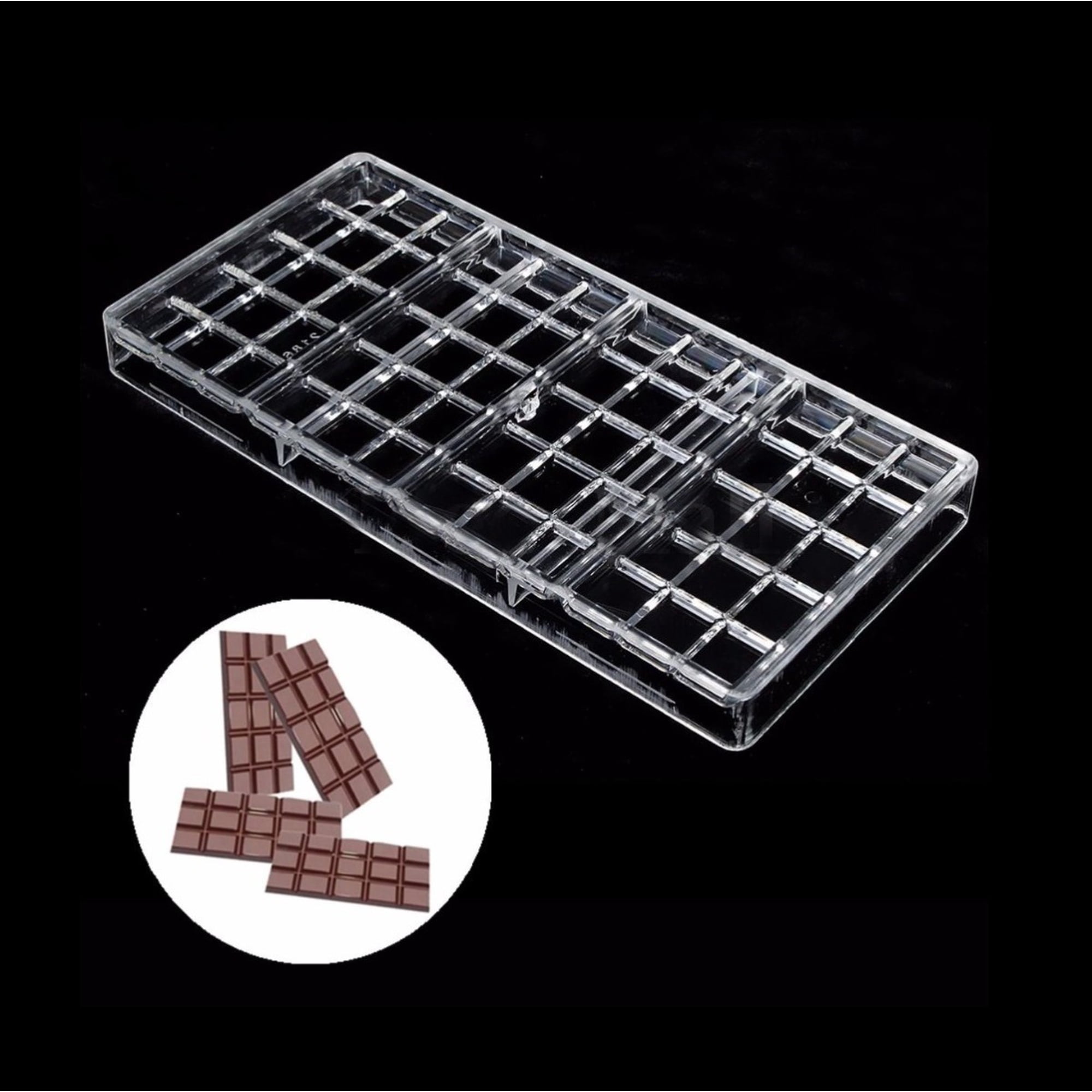 Genérico - Moldes De Chocolate Policarbonato Moldes Barra De Chocolate