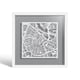 thumbnail image 1 of Wall Art O3 Design Studio Amsterdam Cut Map, 23 x 23 cm, con marco, 1 of 7
