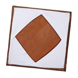 Magideal - Cubierta De Envoltura De Platina De , Cubierta De Envoltura Para Hoja De Placa De Sublimación De Cubierta Protectora De 15X15 Pulgadas Pa , Marrón Blanco Blanco Y Marrón