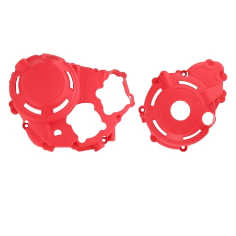 Magideal - 2 Piezas De Cubierta De Protección De Motor De Motocicleta, Piezas De Repuesto, Protección De Protección, Para Crf250L Crf300L Crf250 Crf300 Rojo