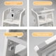 thumbnail image 4 of Kidscool Silla de Comer Crecimiento Evolutiva Infantil 3 en 1 Plástica Blanco Gris 79x43x50 cm, 4 of 7