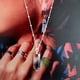 thumbnail image 1 of Cadena de plata cuarzo cristal 50 cm, 1 of 2