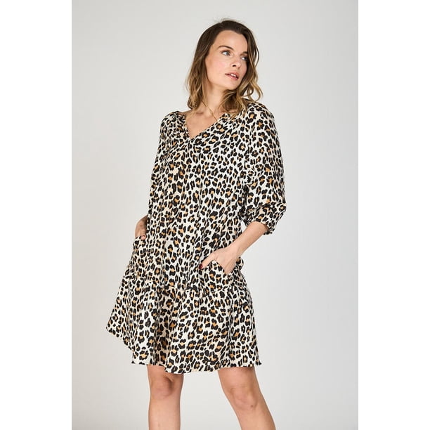 Vestido Mara Manga Globo Eclipse crema S