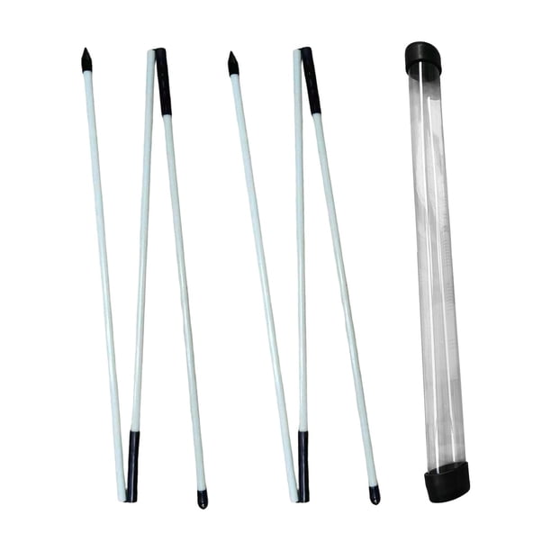 Palos de alineación de golf - Ayuda de alineación de palos de golf Varillas de alineación de golf de 48 "Paquete de 2 para apuntar, poner, entrenador