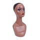thumbnail image 5 of Cabeza De Maniquí Calva, Soporte Para Peluca Portátil Para Collares, Accesorios De Belleza Para Peluca, Marrón, 5 of 5