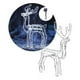 thumbnail image 1 of Reno Navideño Luz Led Solar Decorativo 90cm Blanco, 1 of 3