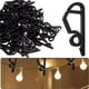 thumbnail image 3 of Xiao Hua 120 clips para Luces Navideñas para Exteriores - Ganchos para Luces Navideñas de Plástico Negro a Prueba de Clima, Usados para Ganchos de Cadena de Luces Decorativas de Navidad, 3 of 4