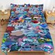 thumbnail image 2 of Comforter Set Queen Size Stitch Set with 2 Pillowcases for All SeasonsBedding Set 3pcs for Kids Boys Girls Bedroom Decor Bed Sheets, 2 of 5
