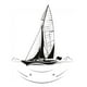 thumbnail image 1 of Decomural Sailboat At Sea Ships Transport WS-17935, 1 of 2