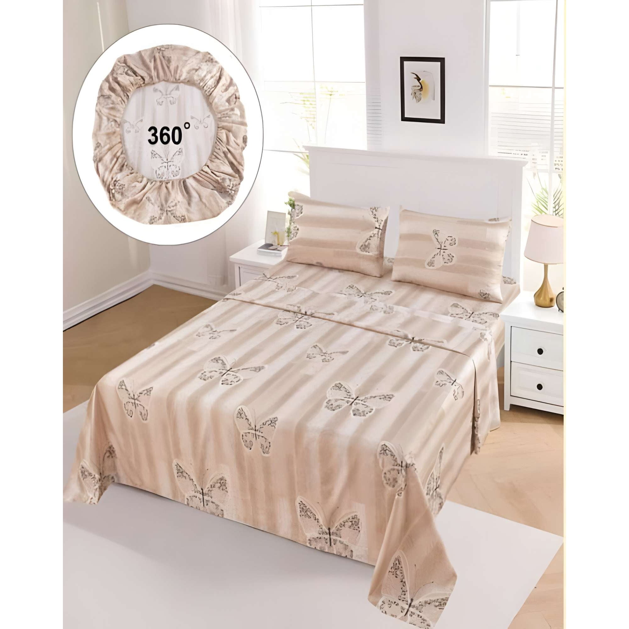 Genérico - Sabanas De Verano Super King Beige