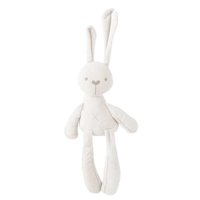Genérico - Suave Conejo De Peluche De Apego Para Bebé De 43Cm Blanco