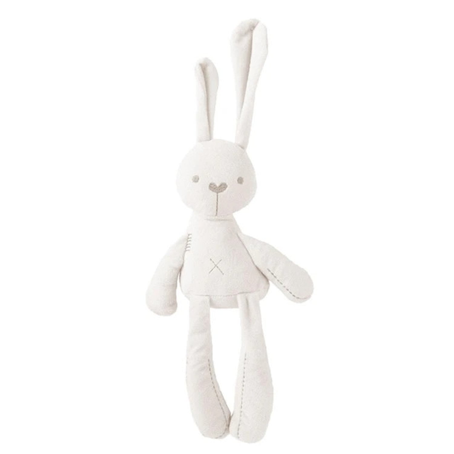 Genérico - Suave Conejo De Peluche De Apego Para Bebé De 43cm Blanco