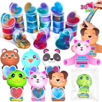 Set Slime Joyin Galaxy Para El Día De San Valentín Con Tarjetas, 30 Unidades Para Niños