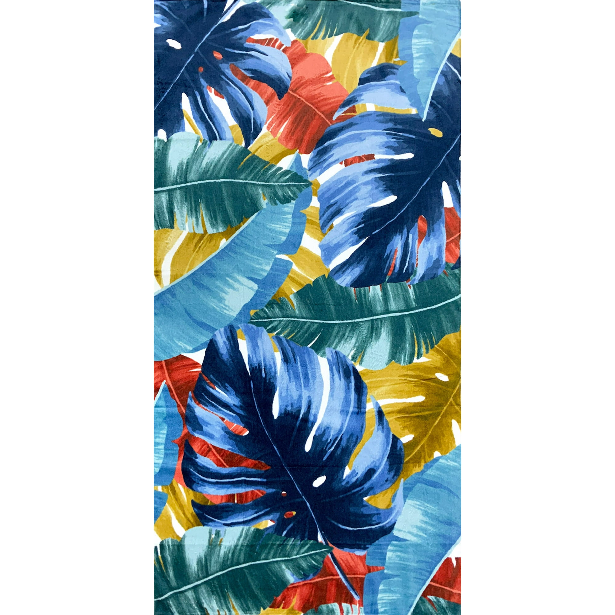 Zahr - Toalla Playa Dholer Estampada Hojas