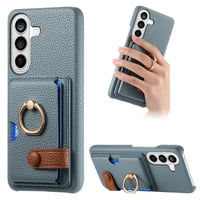 Funda Foxdock Para Samsung Galaxy S26 Pro Protección Antigolpes, Función De Soporte, Con Anillo Y Cartera Magnética-Azul