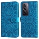 thumbnail image 5 of Funda tipo cartera FOXDOCK para OPPO Reno 12 Pro 5G , diseño girasol en relieve, cuero PU, cierre magnético, soporte y tarjetero, 5 of 5
