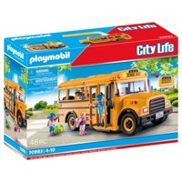Autobús Escolar Playmobil Con Accesorios Y 4 Figuras