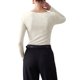 thumbnail image 4 of INSPIRE CHIC Blusas con Cuello de Tortuga para Mujeres de Manga Larga Elegante Draped Otoño Casual Ligera S Beige, 4 of 6