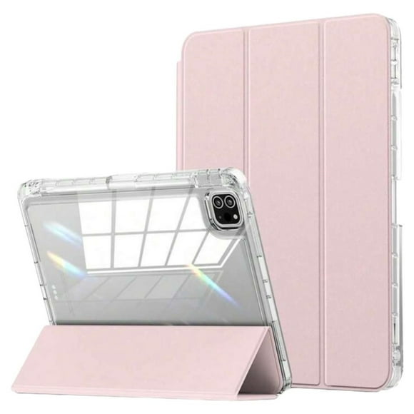 Carcasa Smart Cover Clear Para iPad Air 6 11 M2 2024 Rosado