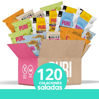 Puri Snacks - Mega Pack Colaciones Puri Salado - 120 Colaciones Surtidas