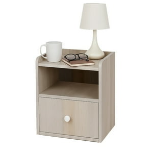 Mundo Online - Velador Mesita De Noche 2 Niveles 1 Cajon 40X33X27 Cm