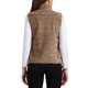 thumbnail image 3 of INSPIRE CHIC Chaleco de Piel Sintética Elegante para Mujer con Cremallera sin Mangas para Uso Casual S Caqui, 3 of 6