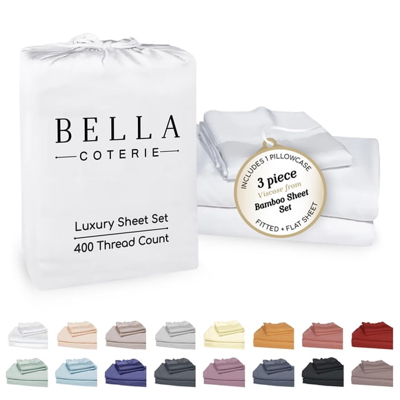 Juego de sábanas BC BELLA COTERIE Twin XL de viscosa de bambú