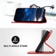 thumbnail image 3 of Funda Flip Premium Fibra de Carbono para Motorola MOTO G05 con Soporte y Cierre Rojo, 3 of 6
