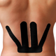 thumbnail image 1 of Tape Kinesiológico Spidertech Precortado - Zona Lumbar color Negro, 1 of 2