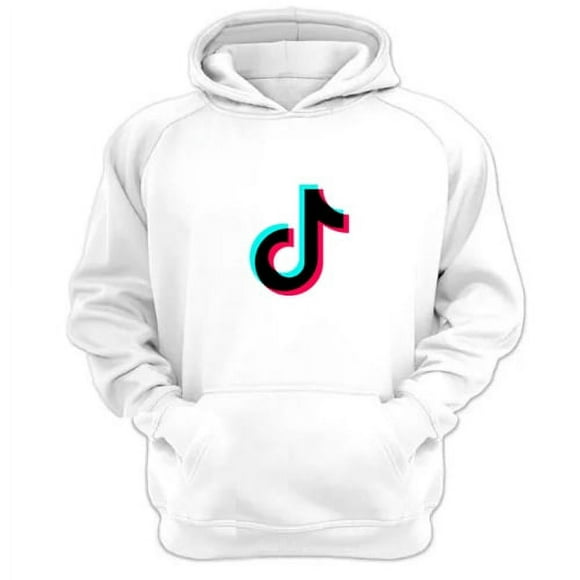 Polerón Canguro Tik Tok Blanco Talla S Unisex