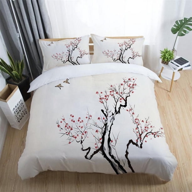 Lovely Retro Music Tree Leaves Starry Sky Skull Quilt Duvet Cover Set3-Piece Bedding Set