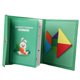 thumbnail image 3 of Tangram Geométrico Manipulador Cerebro Teasers Juguete Para Niños Niñas Niños Edades 4-8 Verde, 3 of 5