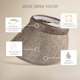 thumbnail image 2 of Sombrero de sol de la heart con ala ancha, color arena y visera enrollable, 2 of 6