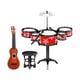 thumbnail image 5 of Simulación De Juguetes De Tambor Para Niños, Juegos De Batería De Jazz Para Niños, Regalos De Vacaciones, Guitarra, Silla Roja, 5 of 5