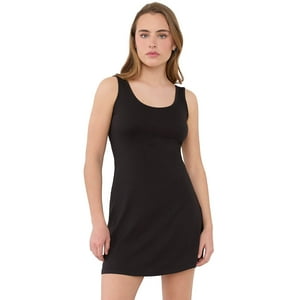 Vestido Mujer Corto Pabilo Ancho Negro Corona