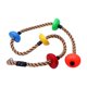 thumbnail image 3 of Cuerda de escalada Rainbow Craft, colorida, 2 m con nudos de 1,5 m, para niños, 3 of 8