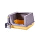 thumbnail image 4 of Caja De Arena Para Gatos, Bandeja De Arena, Lados Altos, Semicerrada, Ahorro De Espacio, Antisalpicaduras, Color Morado S, 4 of 5