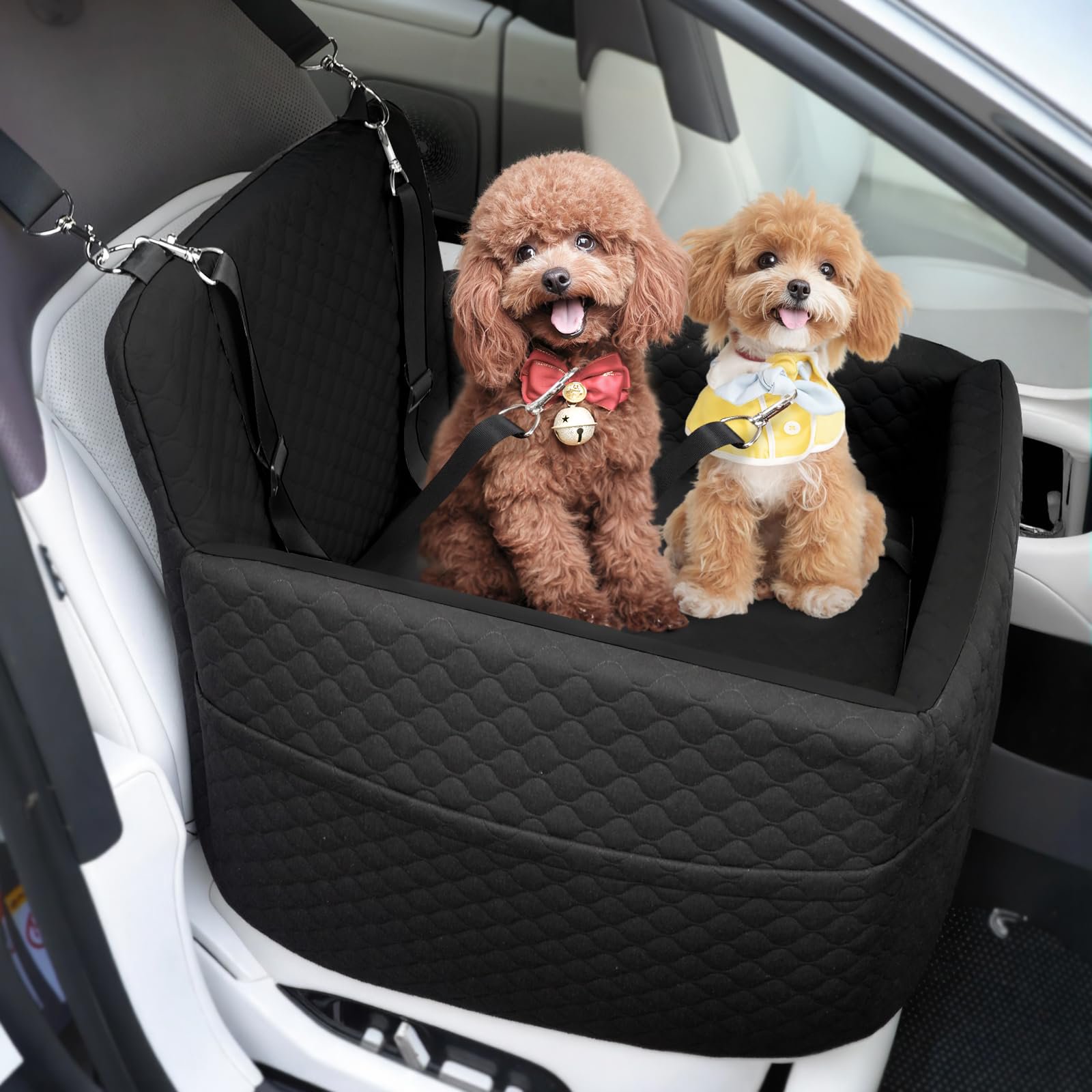 Asiento De Coche Para Perros Petcozife Para Perros Pequeños Y Medianos De Hasta 16 Kg