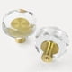 thumbnail image 1 of Perillas para gabinete CEYMIO de cristal dorado de 30 mm, jaladeras de vidrio para cajón x4, 1 of 7