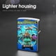 thumbnail image 4 of Mighty MonsterWheelies-theme Copper Metal Lighter Shell, Premium Replacement Refillable Lighter Case with Durable Metal Construction, Compatible with Zippo and Most Standard Lighter Models, 4 of 6